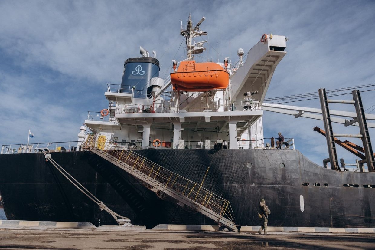 First ship with humanitarian wheat shipment in 2024 leaves Ukraine