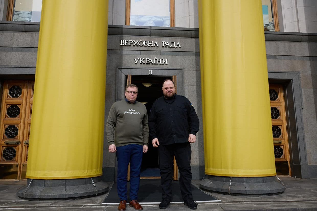 Estonian parliament speaker visits Kyiv