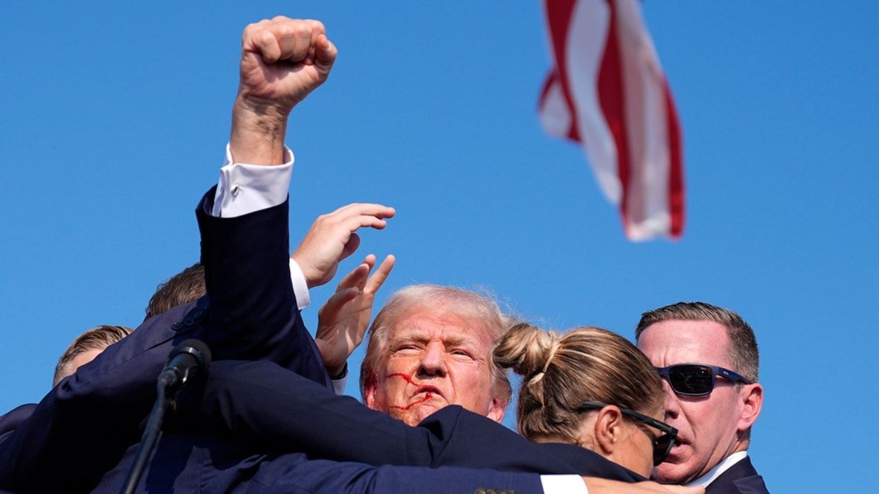 Trump shot at during Pennsylvania rally