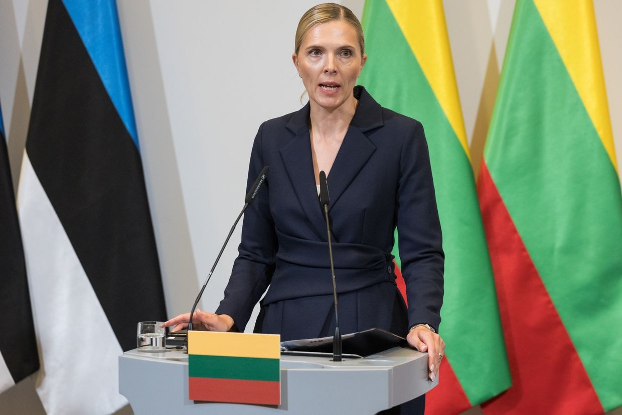 Lithuanian Interior Minister Agne Bilotaite.