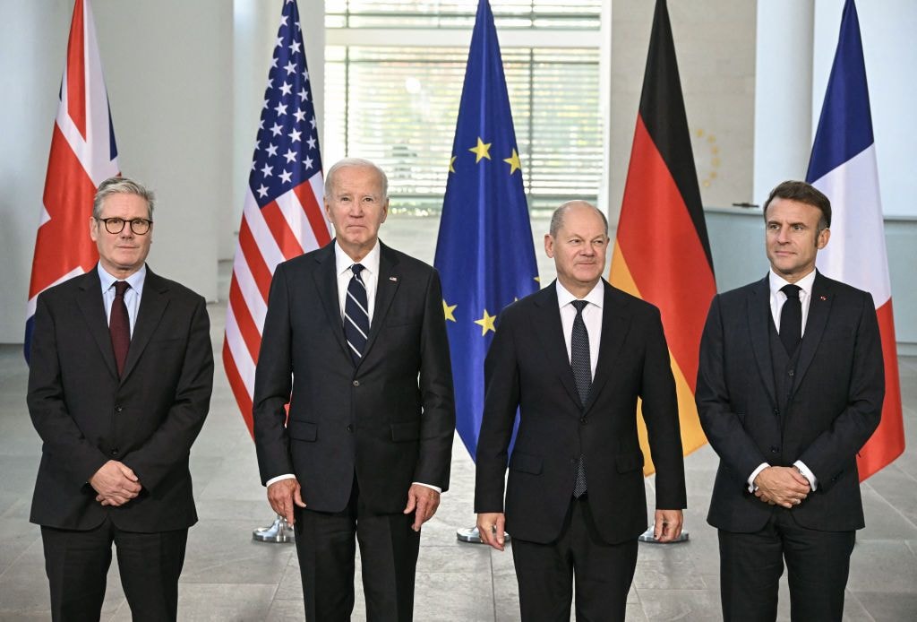 Biden says West 'cannot let up' support for Ukraine ahead of high-level talks in Germany