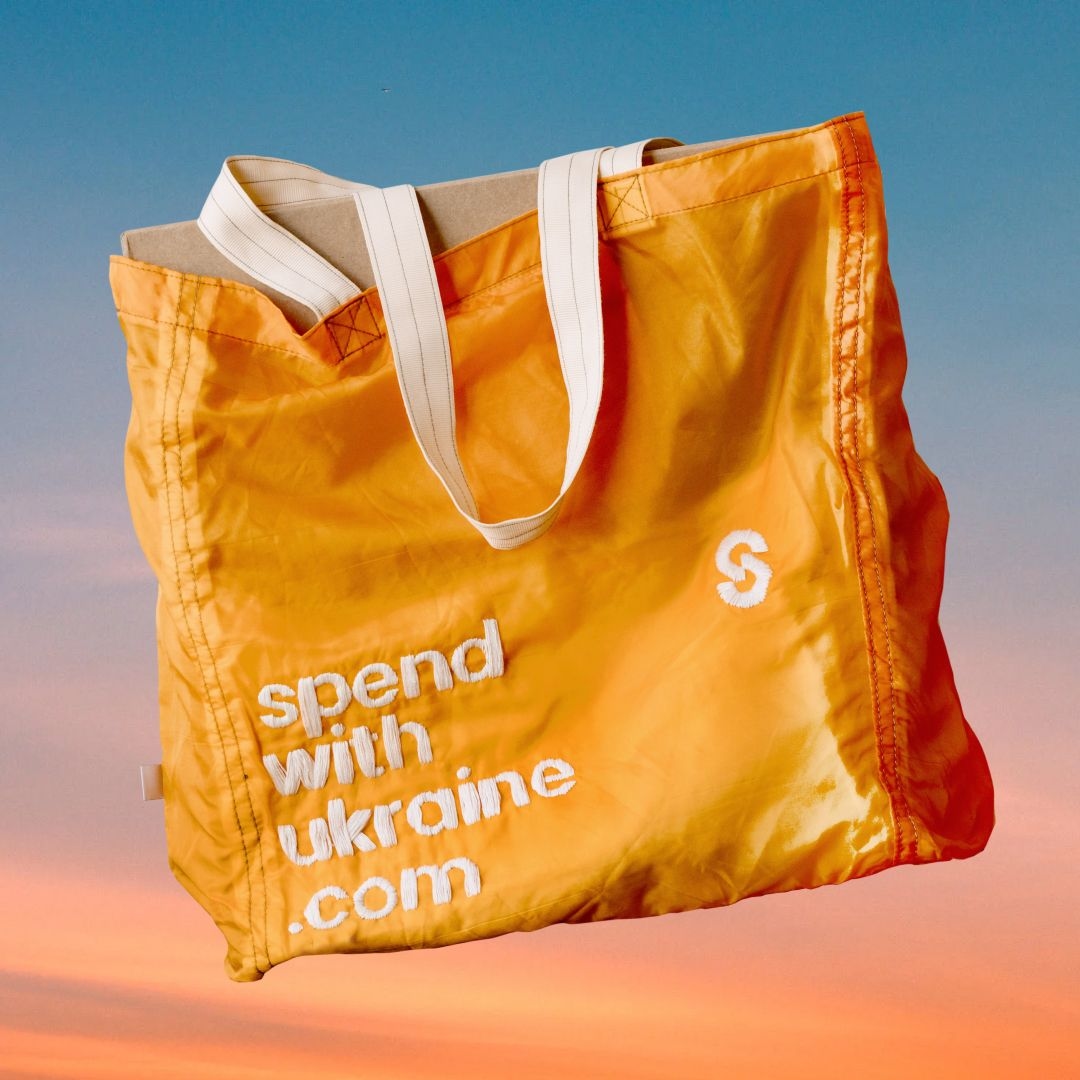 Spend with Ukraine tote.
