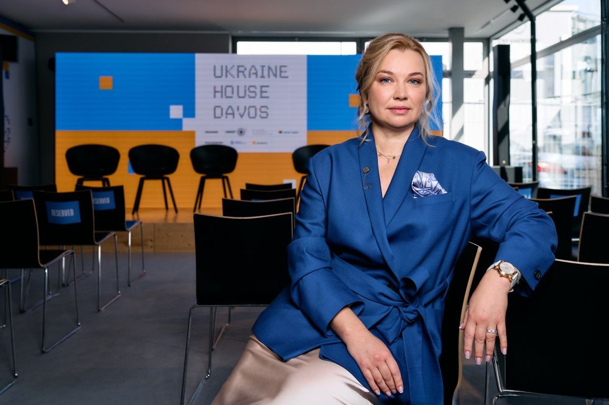 Ulyana Khromyak, Ukraine House’s executive Director in Davos, Switzerland on Jan. 20, 2025.