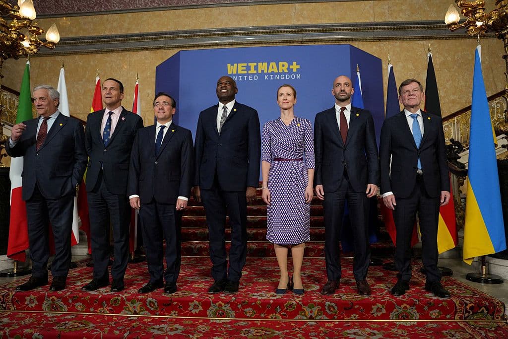The foreign ministers of Italy, Poland, Spain, U.K., European Commission, France, and Germany.