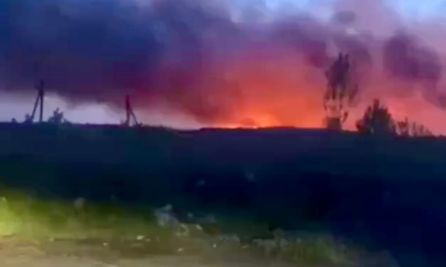 Massive drone attack reportedly targets Russian military sites in occupied Crimea