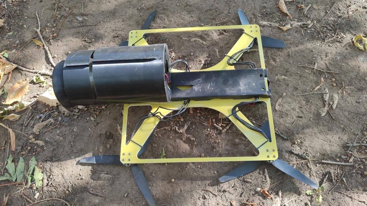 A Russian fiber optic drone of the Knyaz Vandal Novgorodsky model,