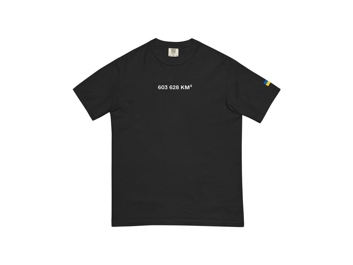Kyiv Independent launches 603,628 km² T-shirt in response to Russia’s territorial demands