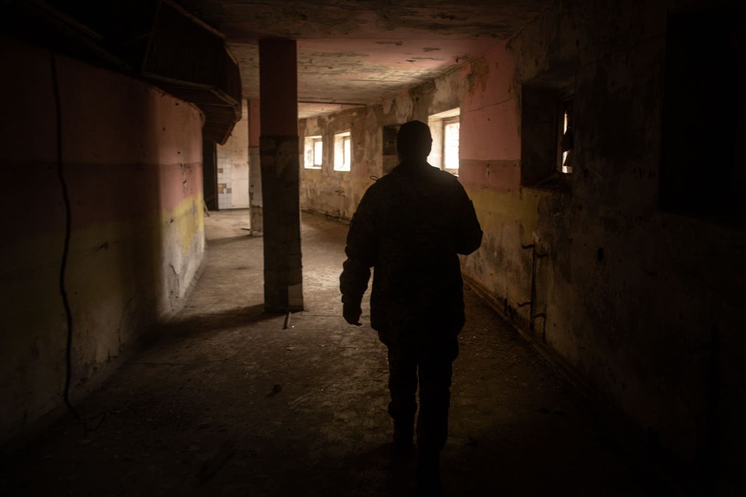 Torture site by Russian forces during their occupation of Snihurivka, Mykolaiv Oblast, Ukraine, on Nov. 23, 2022.