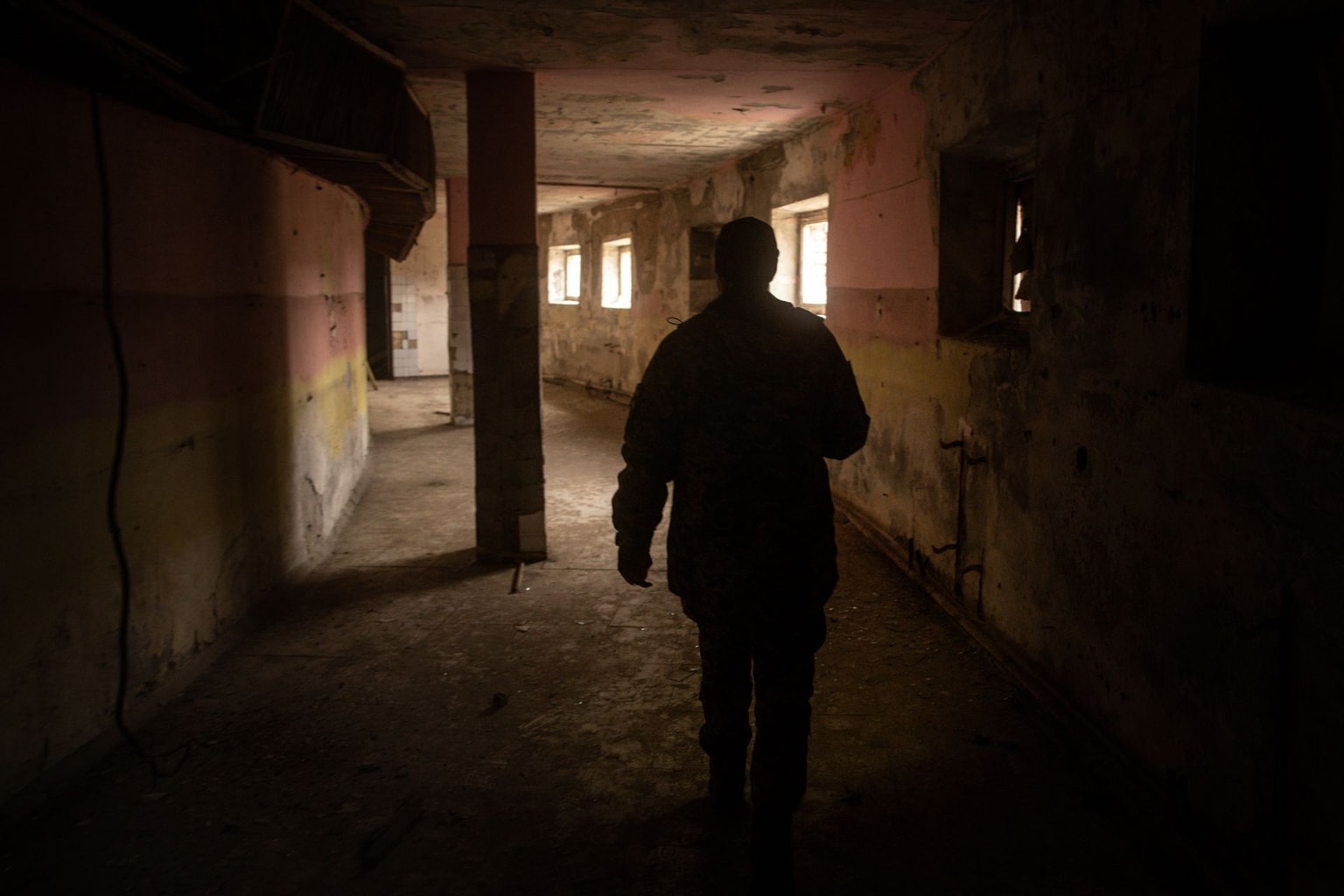Torture site by Russian forces during their occupation of Snihurivka, Mykolaiv Oblast, Ukraine, on Nov. 23, 2022.