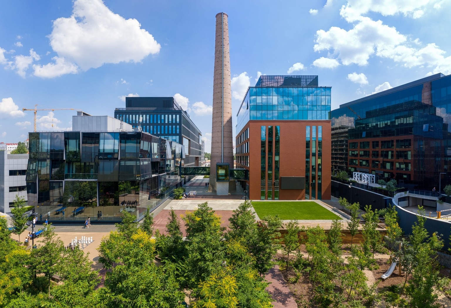 UNIT.City, a site that aims to serve as a model for future urban innovation and startups in Kyiv, Ukraine.