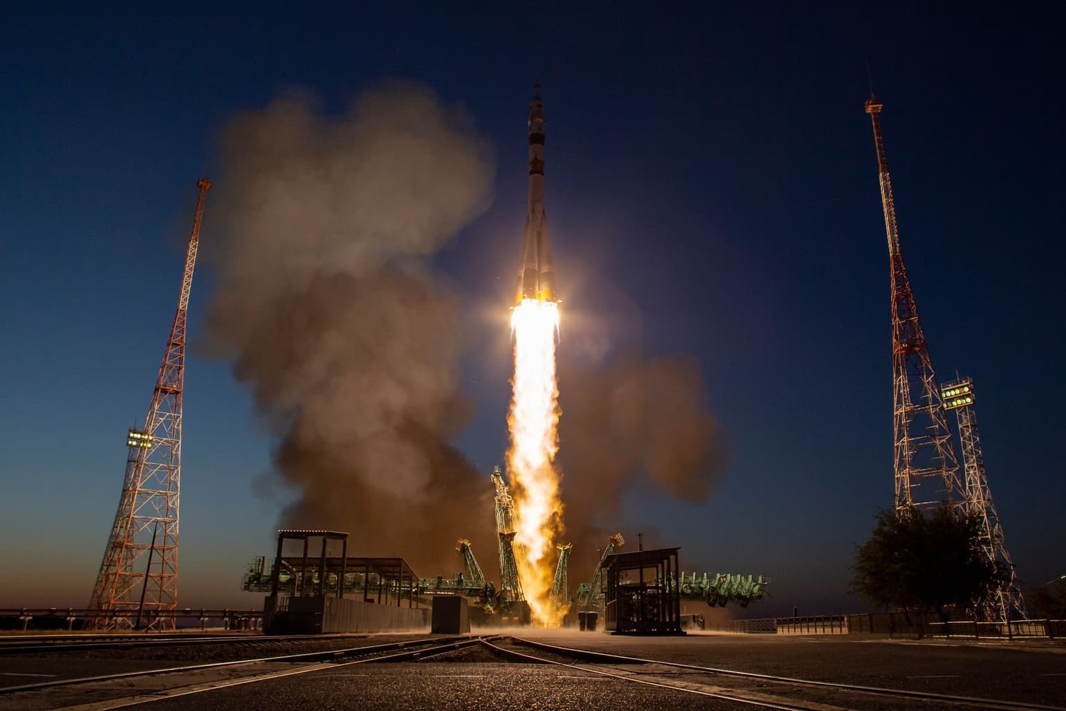 Baikonur Cosmodrome in Kazakhstan damaged after Russia’s 'Soyuz' launch to the International Space Station
