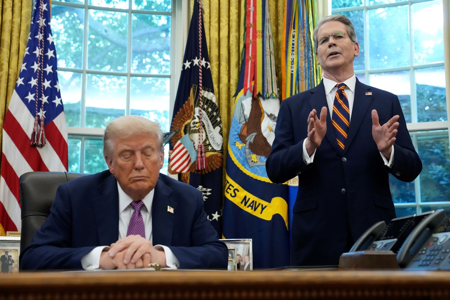 Trump ready to slap 'Ukrainian victory tariff' on China if Europe follows suit, treasury secretary says