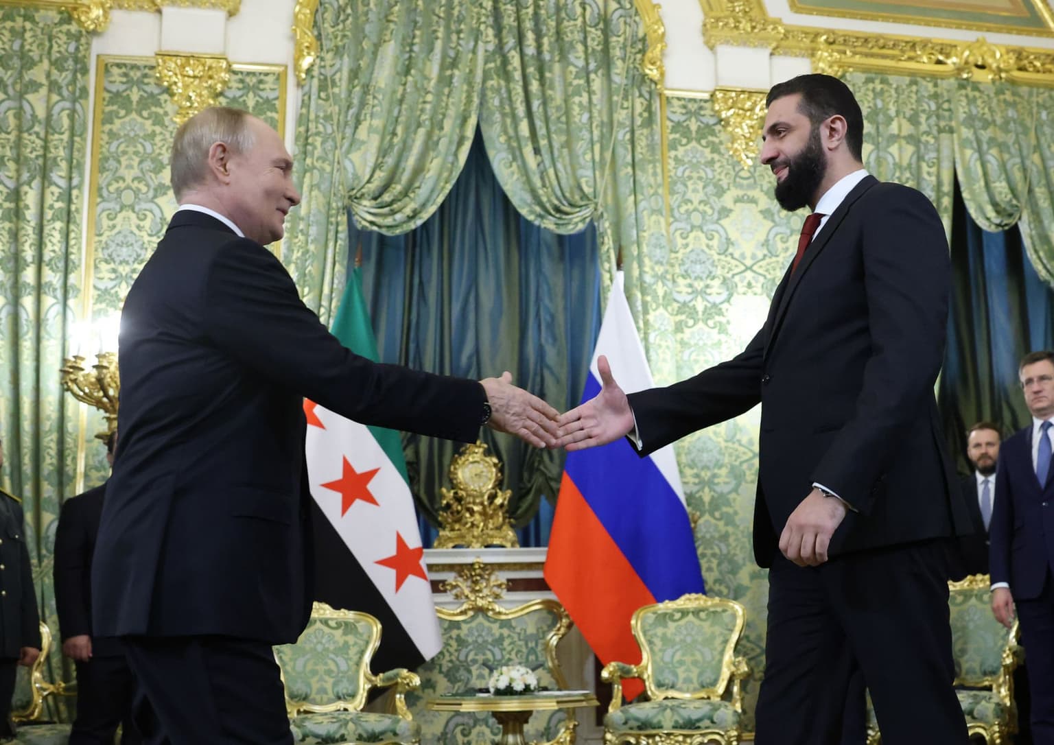 Syria's al-Sharaa meets Putin during his first Russia visit