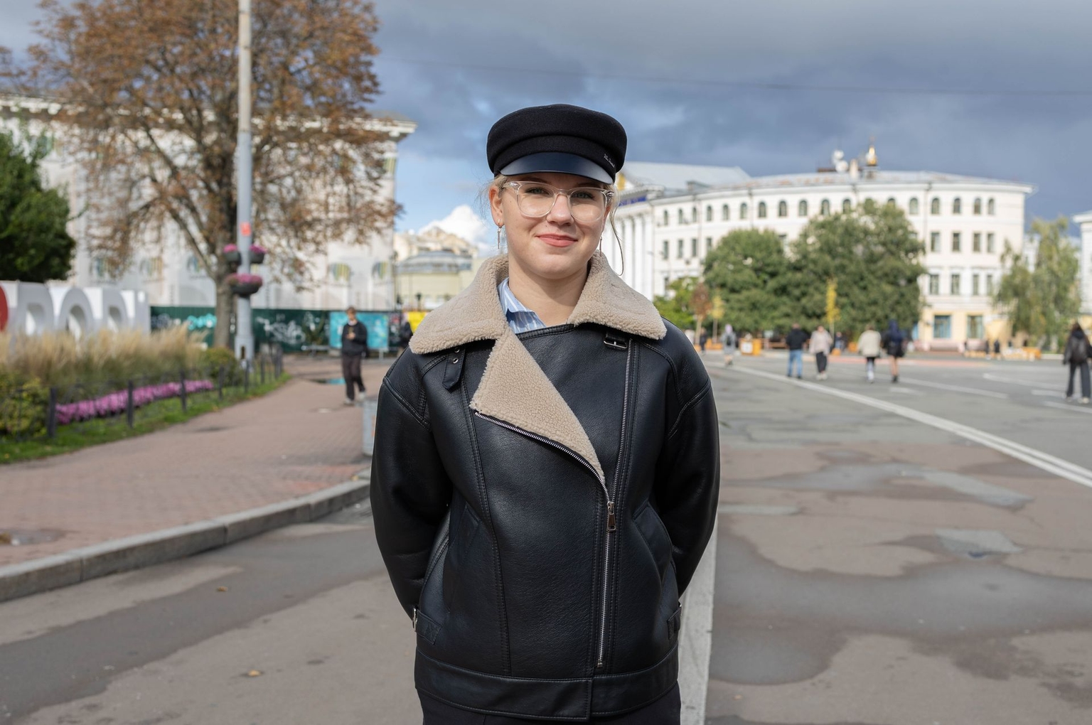 Daryna Nikitchenko, a student, in Kyiv, Ukraine, on Oct. 14, 2025.