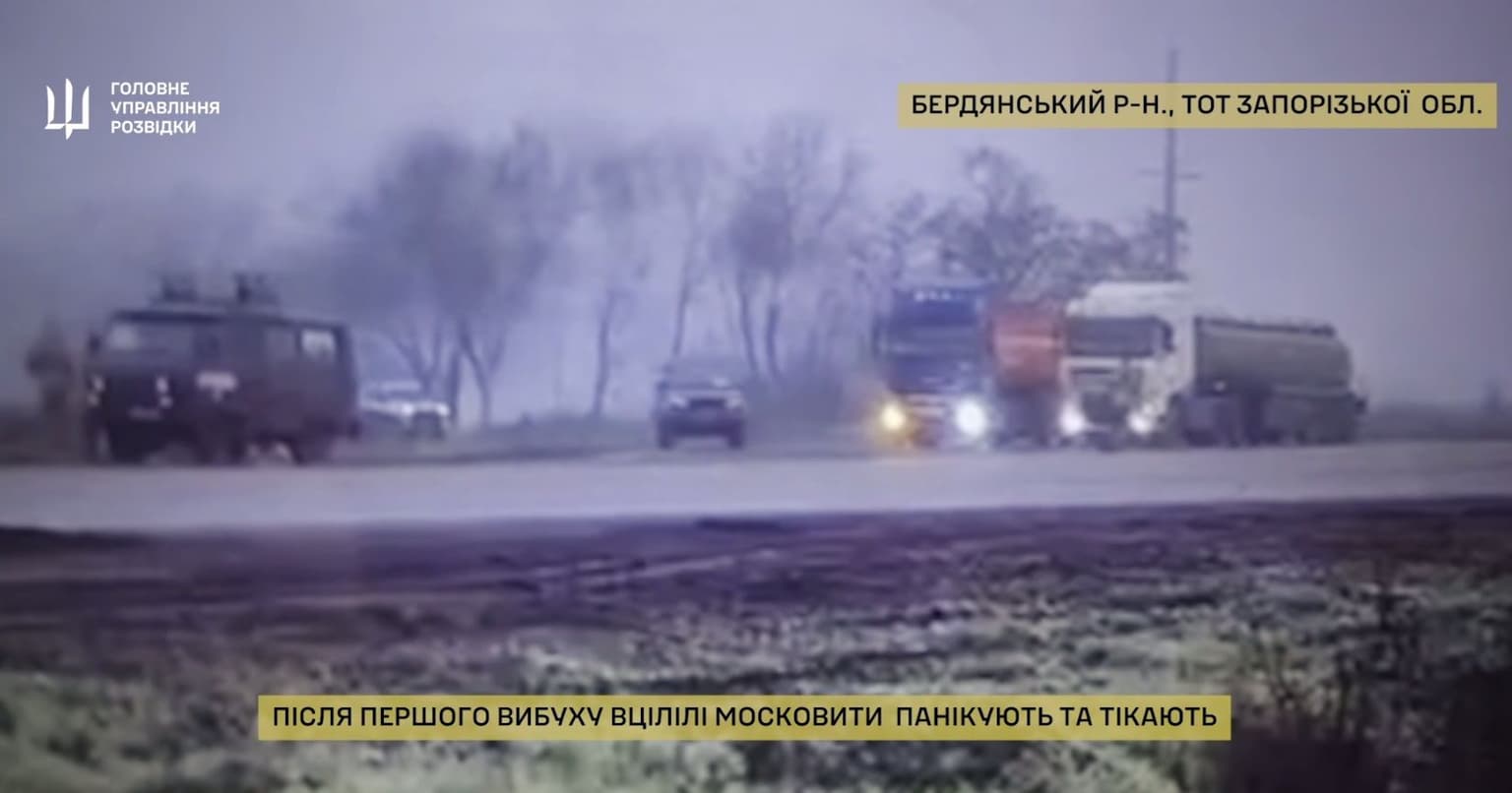 Ukraine's intelligence releases video of alleged attack on Chechen fighters in Russian-occupied territories