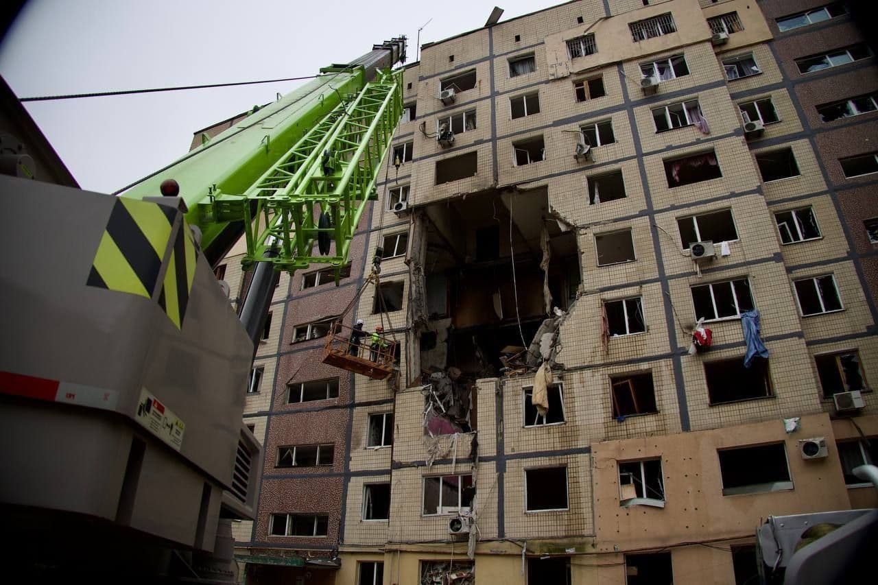 Russia strikes residential building in Dnipro, killing 3, injuring 12