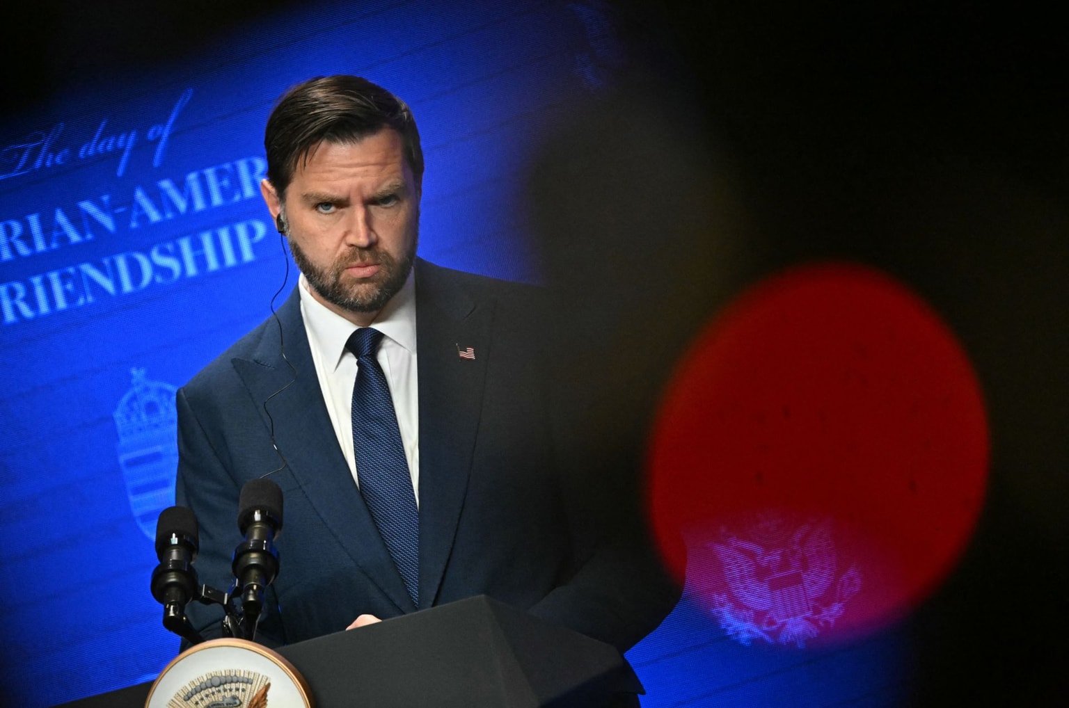U.S. Vice President JD Vance in Budapest, Hungary, on April 7, 2026.