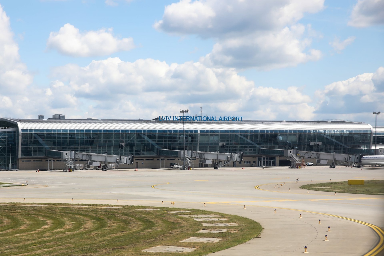 Danylo Halytskyi International Airport in Lviv, Ukraine, on July 18, 2019.