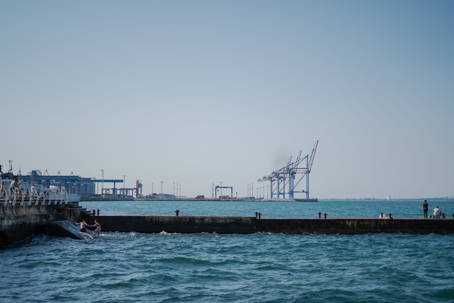 Port in Odesa, Ukraine, on July 7, 2025