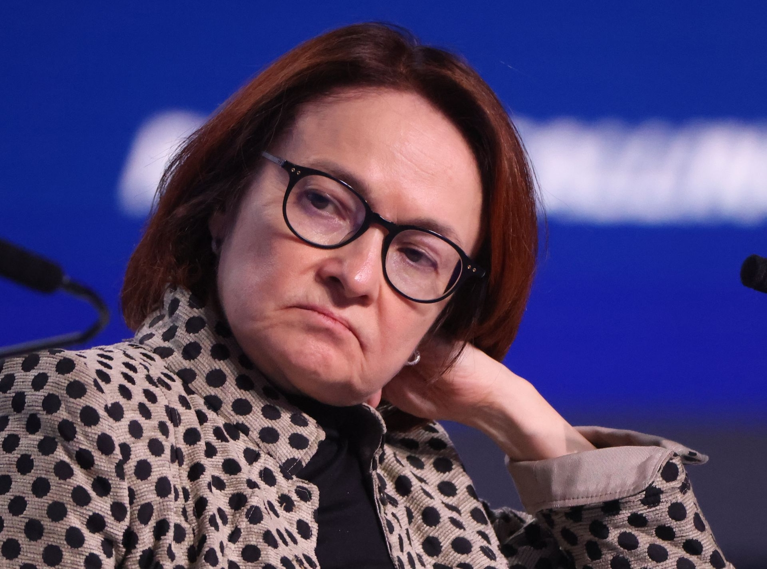 Russian Central Bank Governor Elvira Nabiullina in Moscow, Russia, on Dec. 2, 2025.