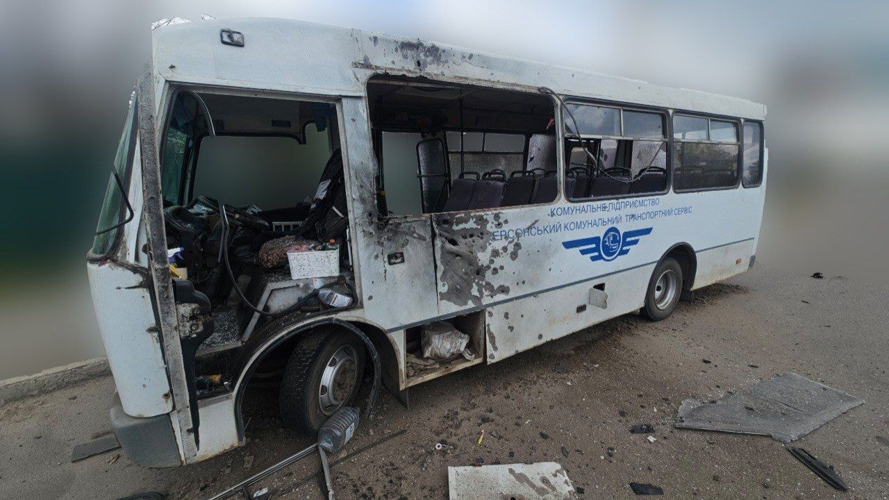 At least 2 killed, 8 injured after Russian drones strike buses in 'brutal safari' in Kherson