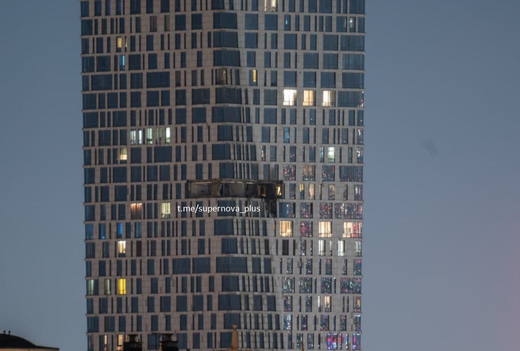Damage reported in Moscow after Ukrainian drone hits residential building