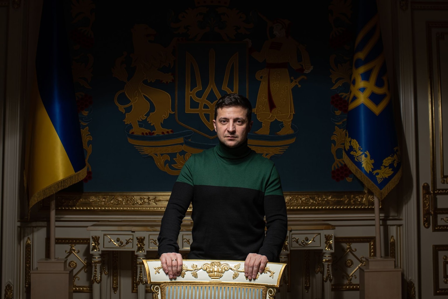 President Volodymyr Zelensky in Kyiv, Ukraine, on Nov. 30, 2019.