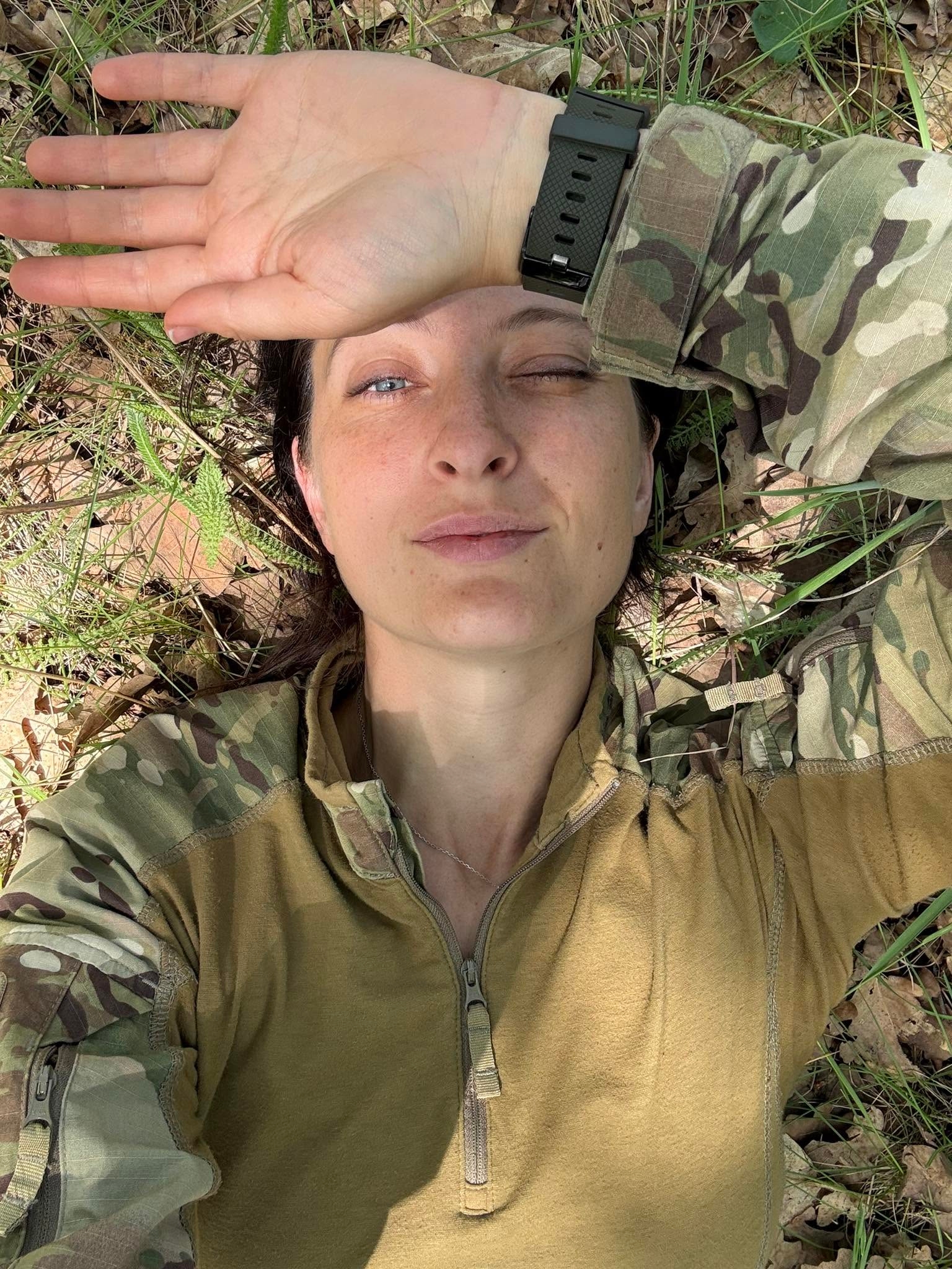 Kateryna Zarembo in an undisclosed location in a photo posted on June 8, 2026.