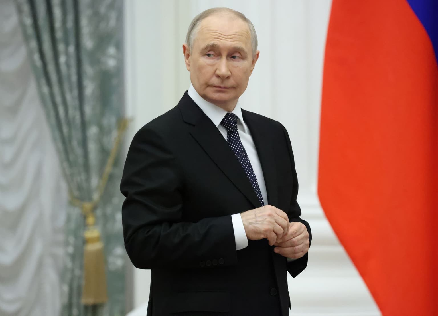 Russian President Vladimir Putin in Moscow, Russia, on May 21, 2026.