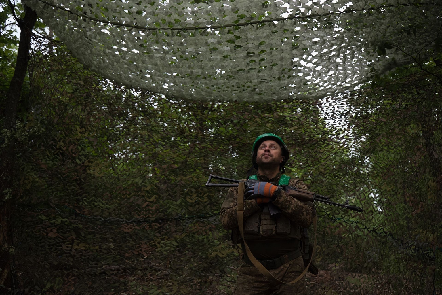 Servicemen of the 15th Operational Brigade Kara-Dah, an elite assault unit of the National Guard of Ukraine near Pokrovsk, Donetsk Oblast, Ukraine, on May 27, 2026.