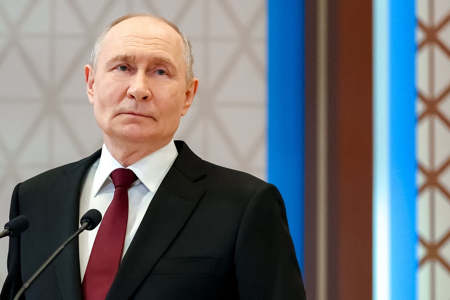 Russian President Vladimir Putin in Astana, Kazakhstan, on May 29, 2026.
