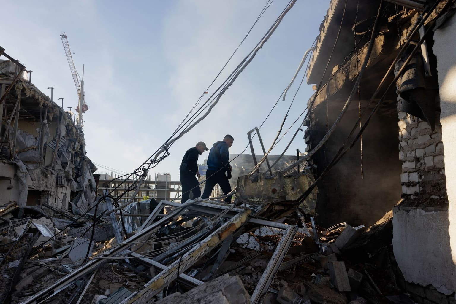 Russian missile and drone strikes in Kyiv, Ukraine, on June 2, 2026.