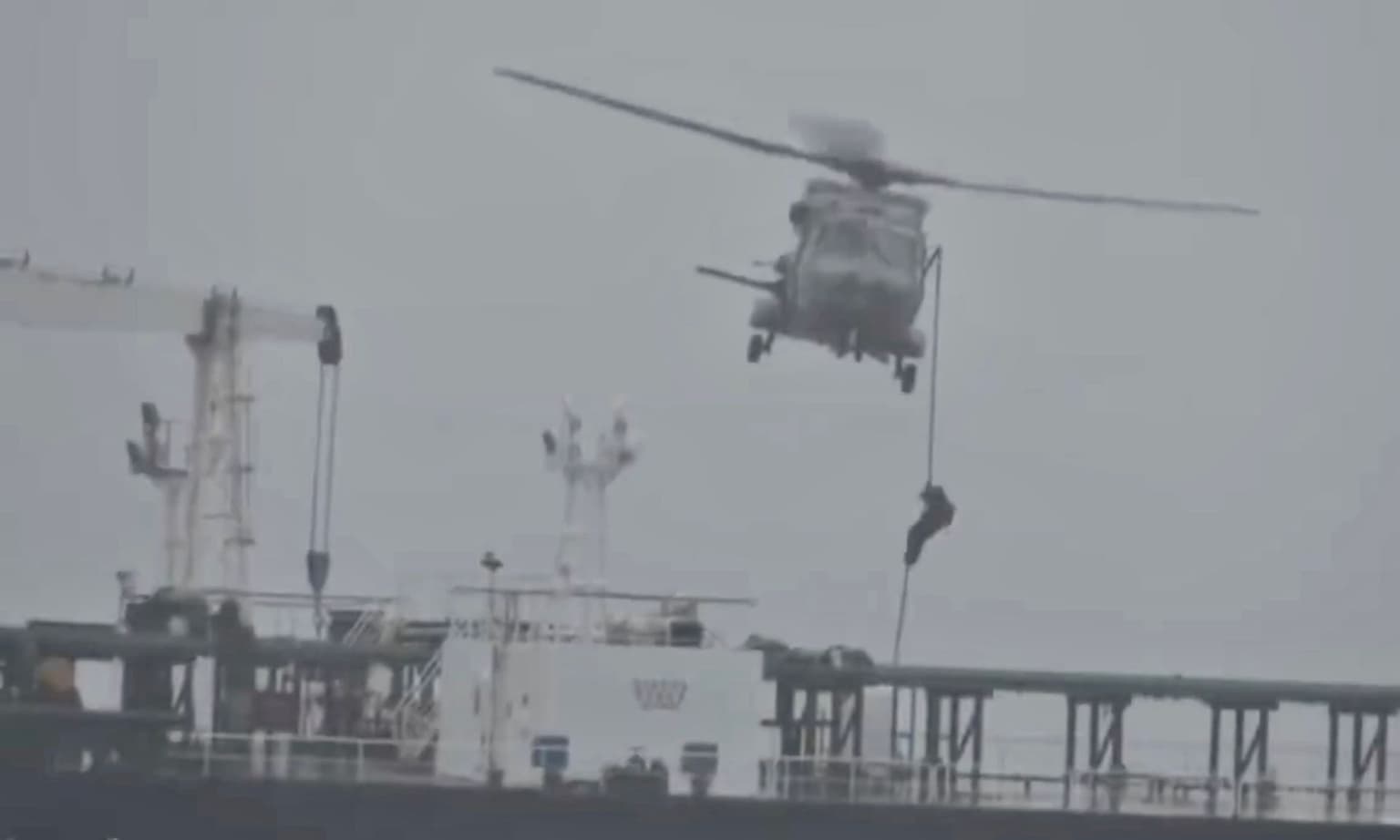 French Navy intercepts sanctioned Russian shadow fleet tanker in Atlantic, Macron says