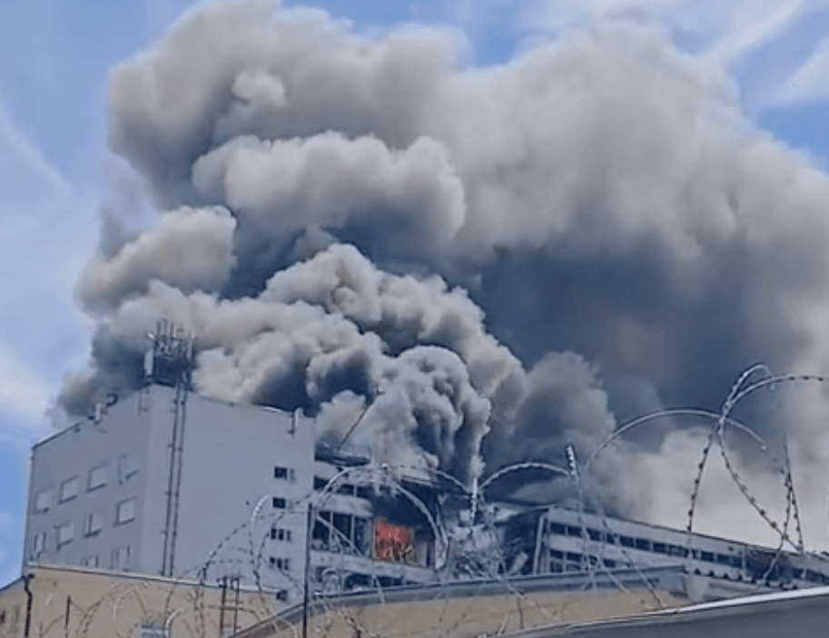 Smoke rises above Voronezh as Ukraine strikes key Russian military parts factory