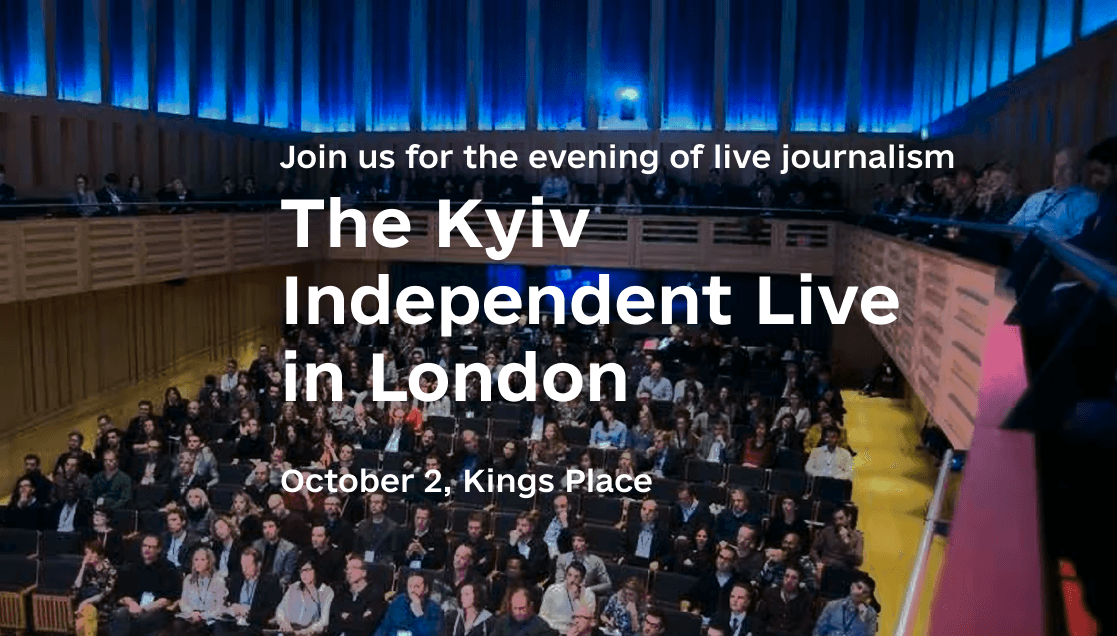 The Kyiv Independent is coming to London in October