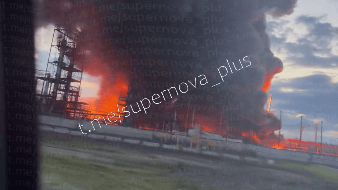 Ukrainian drones strike oil refinery, explosions seen near 'Russia's Amazon' logistics hub, locals say
