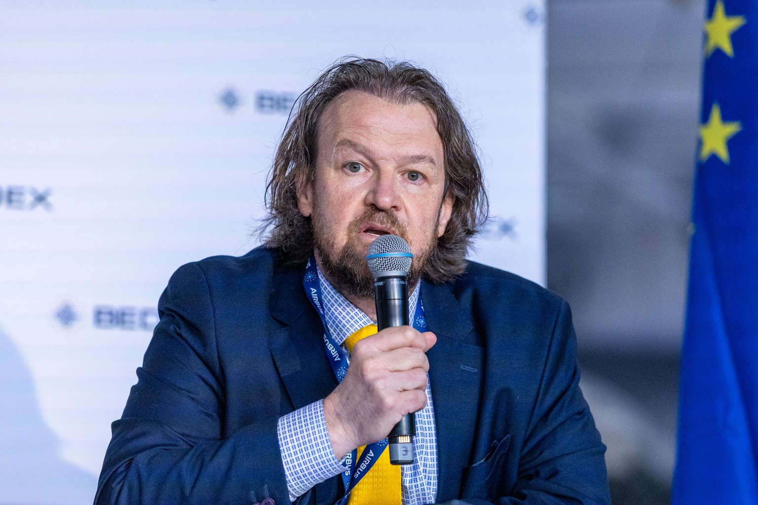 Benoit Pleska, chair of UDP's supervisory board, in Brussels, Belgium, on March 13, 2026.