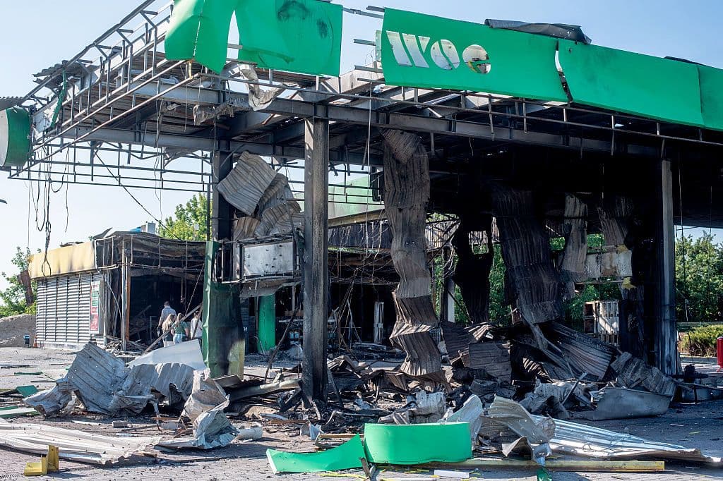 Last gas station between Kharkiv and Poltava destroyed as Russian attacks kill 9, injure 76 over past day