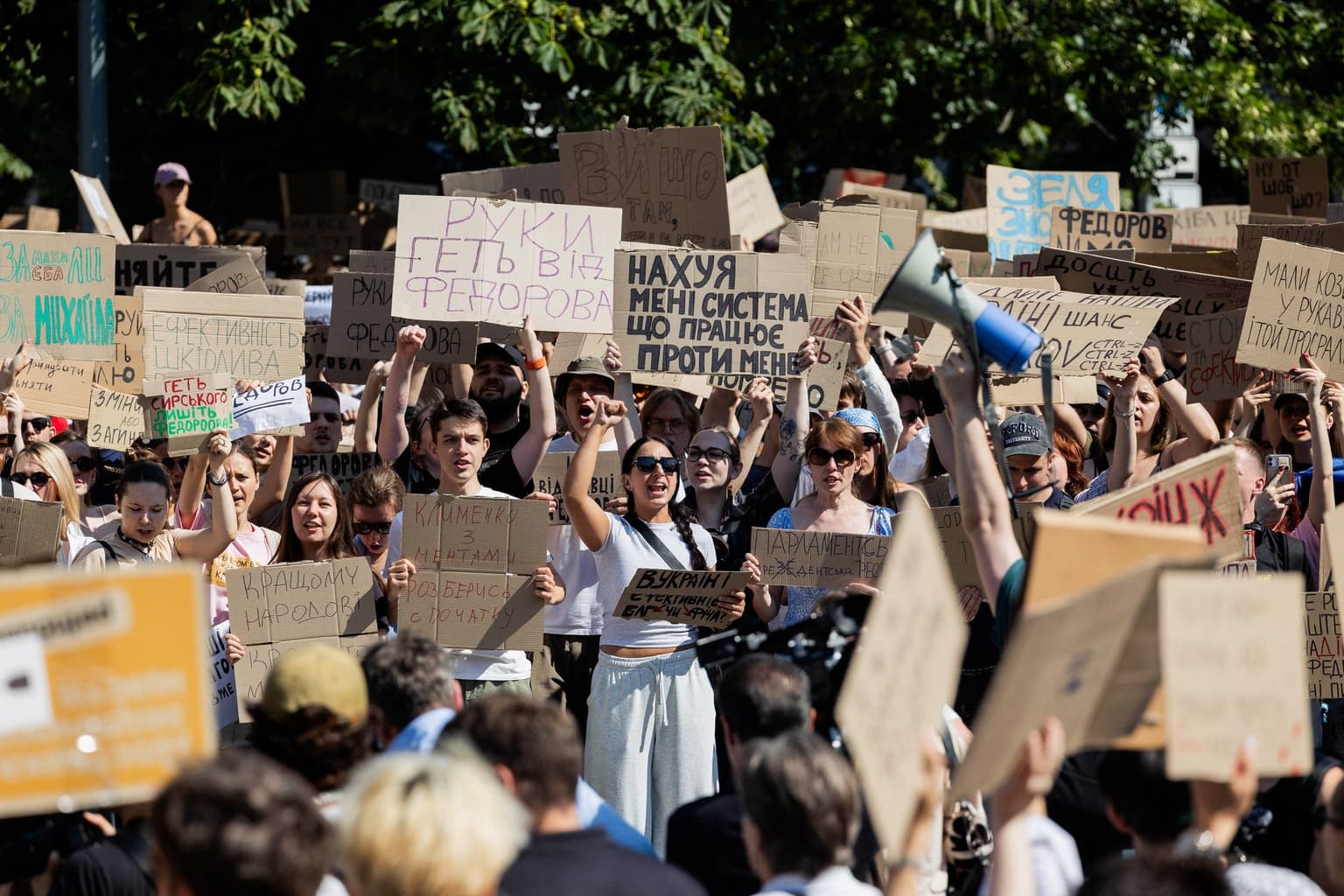 Ukraine protests to continue despite Syrskyi's firing as organizers demand Fedorov's return