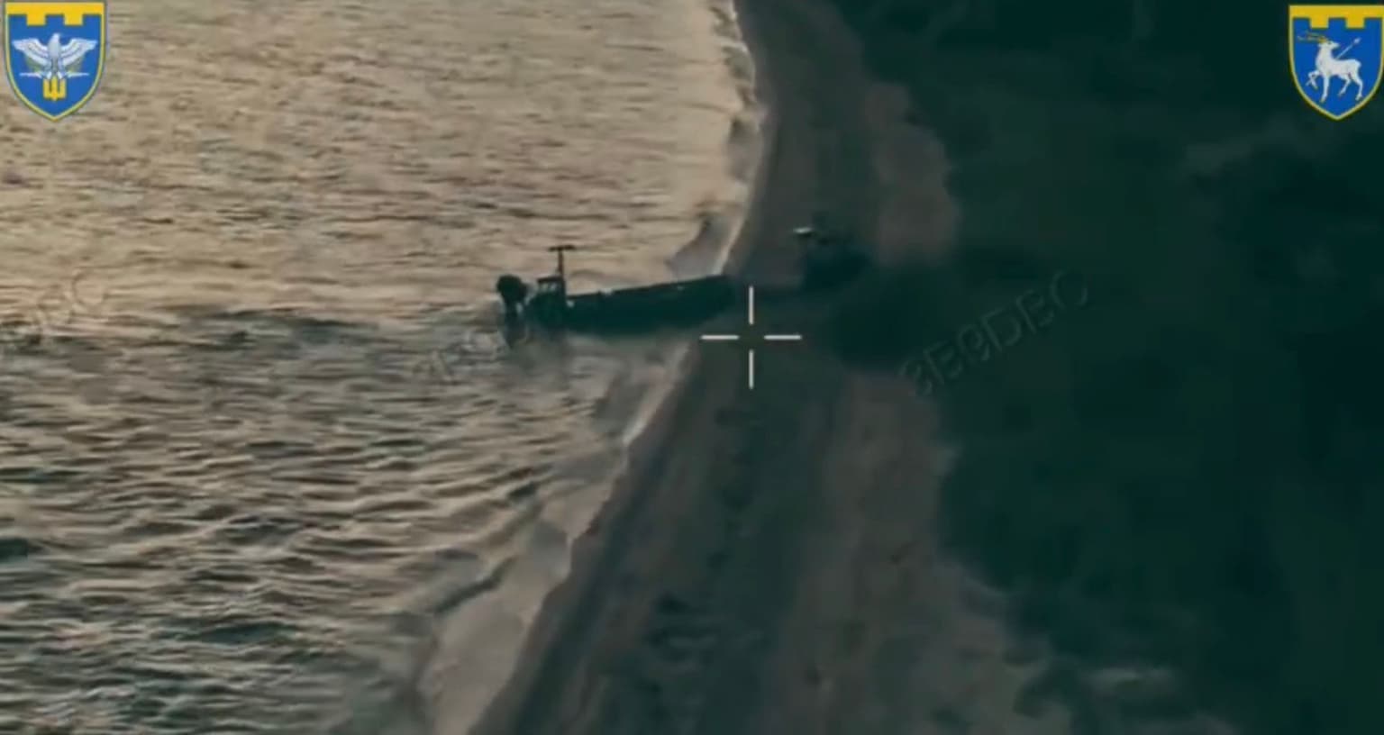 'A new era of war begins' — Ukrainian sea, ground drone team up for combat mission on Kinburn Spit