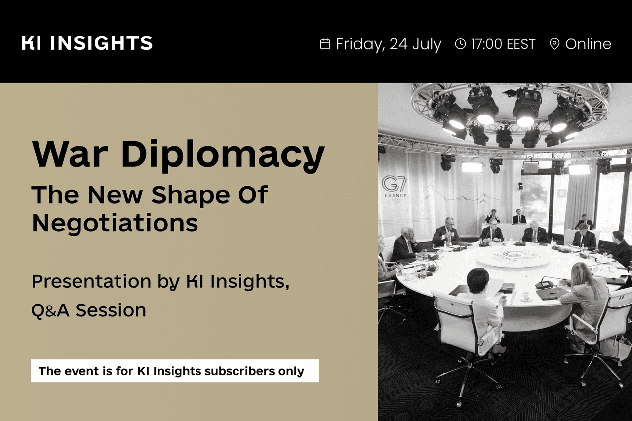 War diplomacy: the new shape of negotiations — next KI Insights monthly briefing