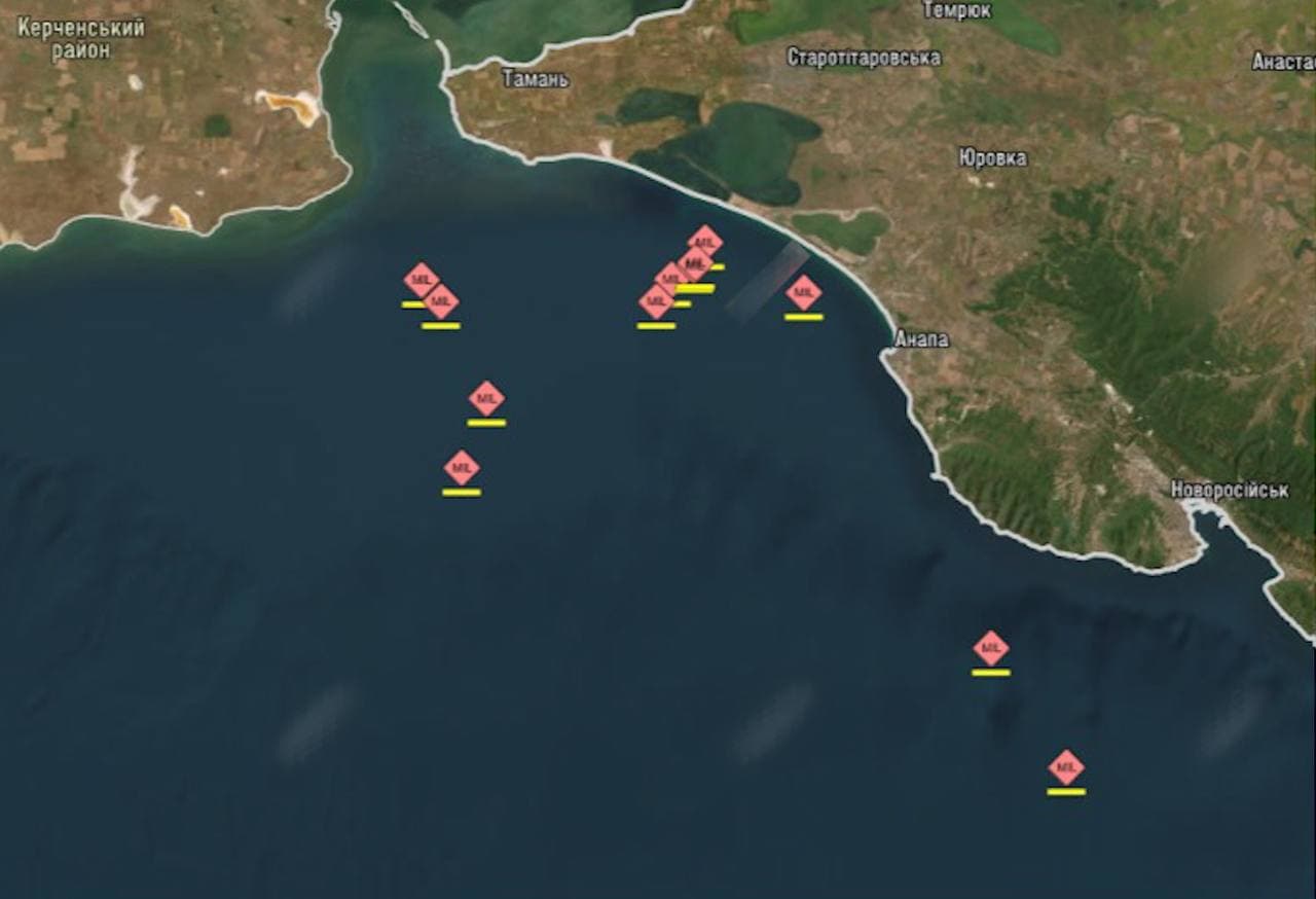 Ukrainian drones strike 12 Russian 'shadow fleet' vessels in Black Sea as Crimea comes under large-scale attack