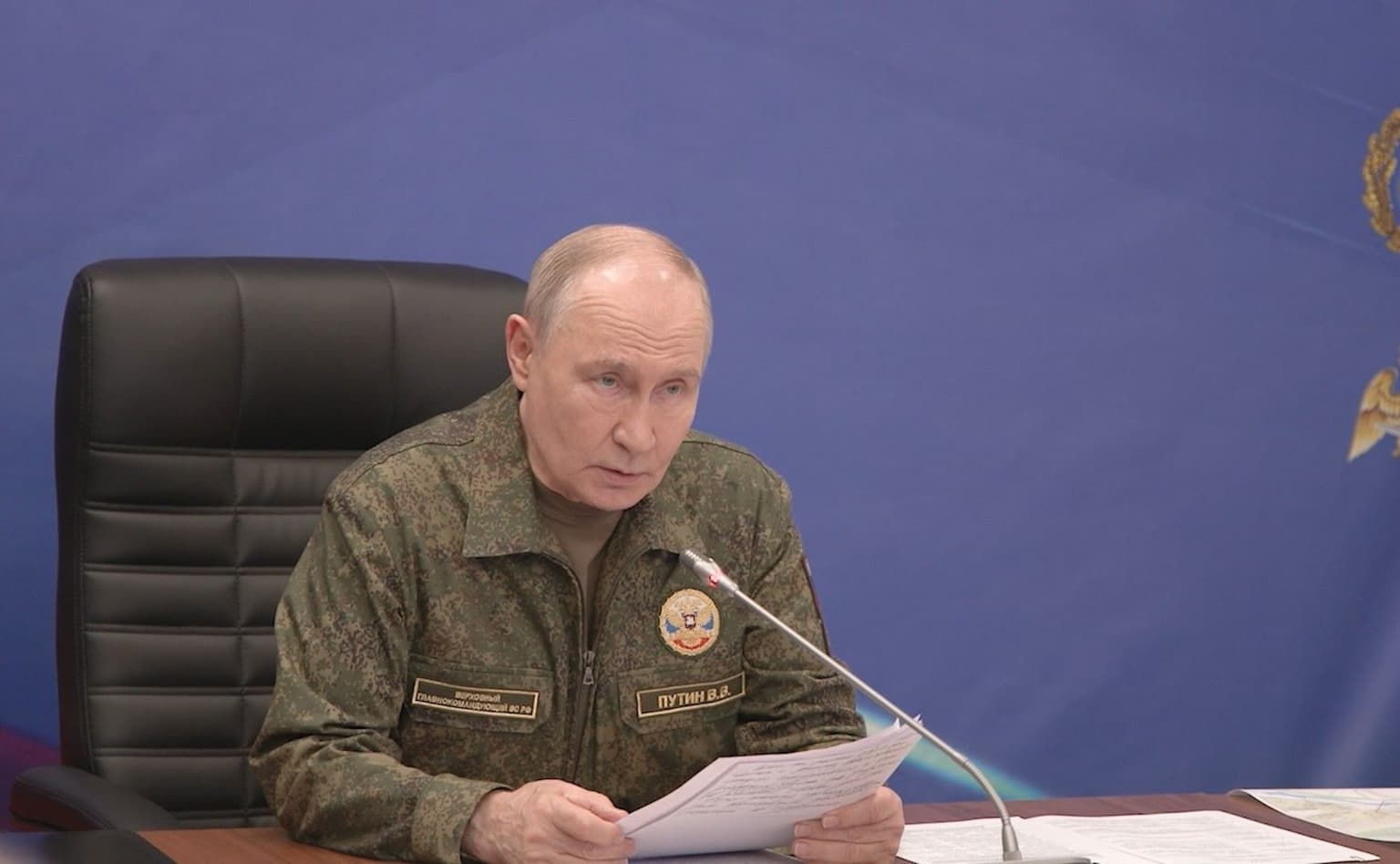 Russia's mass missile attacks on Ukraine 'must continue,' Putin says