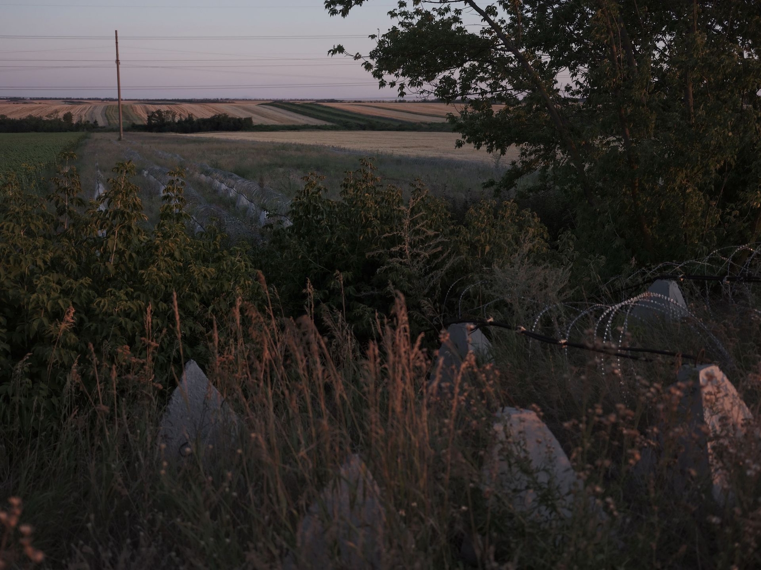 A road leading to Pavlohrad, Ukraine, on August 14, 2026.