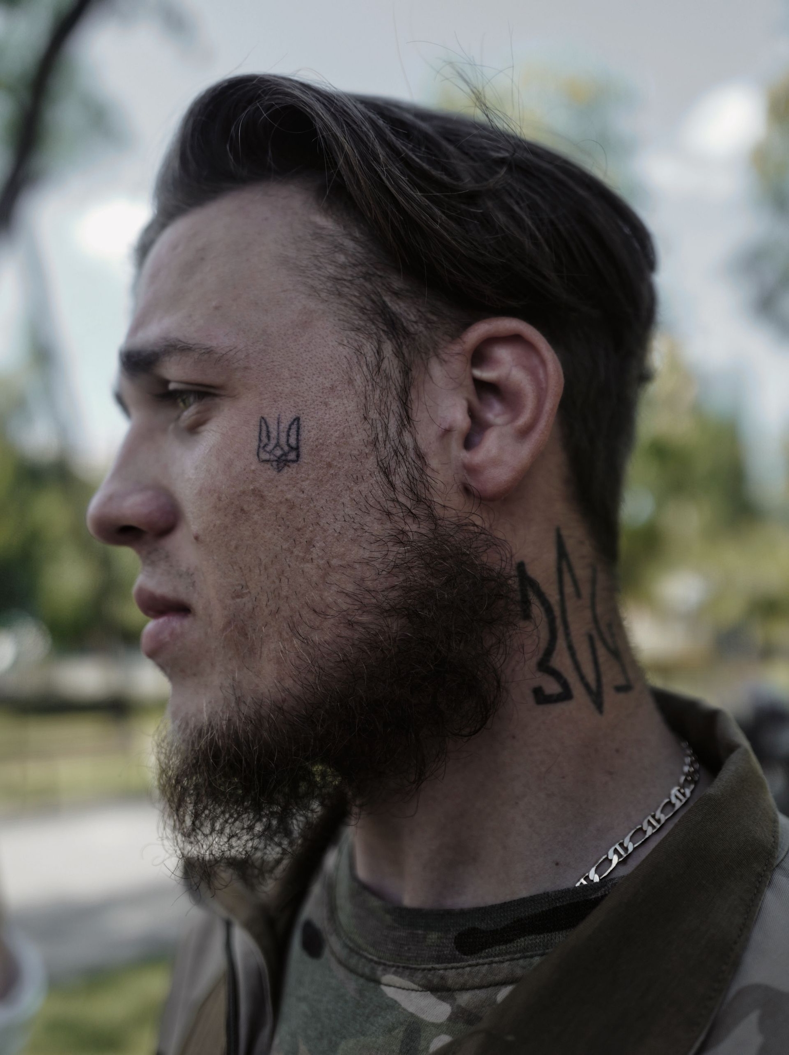 Oleh Sidor, a soldier, stands in Pavlohrad, Ukraine, on August 15, 2026.