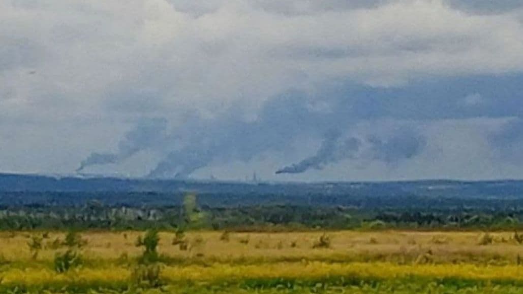 Drones reportedly spark fires at major Russian oil refinery in Ufa more than 1,300 kilometers from Ukraine's border