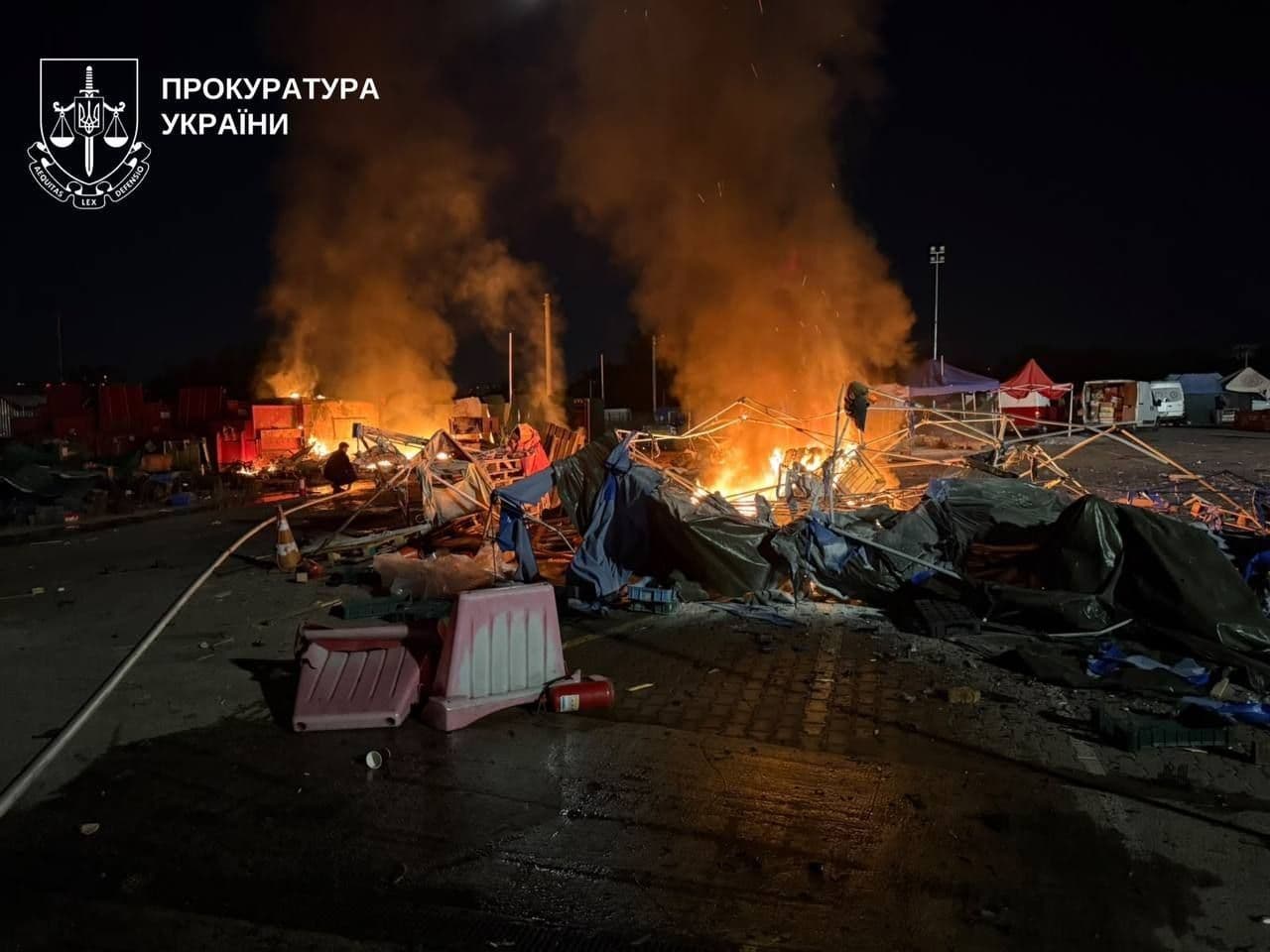 2 killed, 4 injured by Russian strikes on market as drones, missiles continue to batter Kyiv