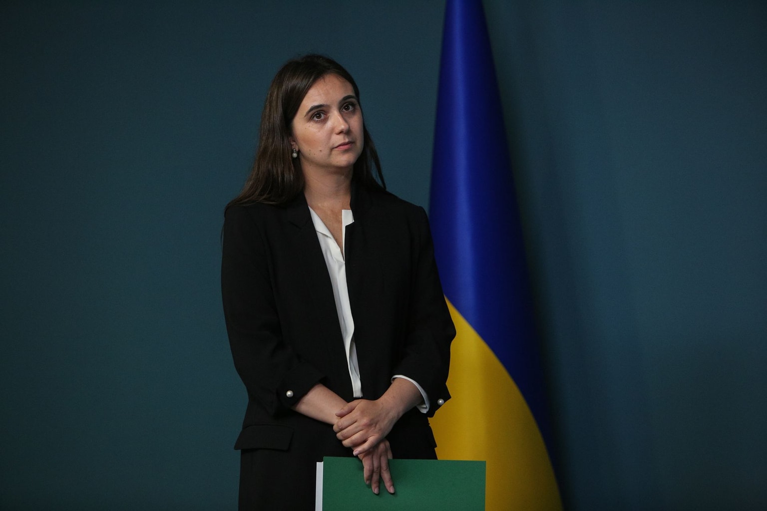 Then-Press Secretary of the President Iuliia Mendel in Kyiv, Ukraine, on June 6, 2019.