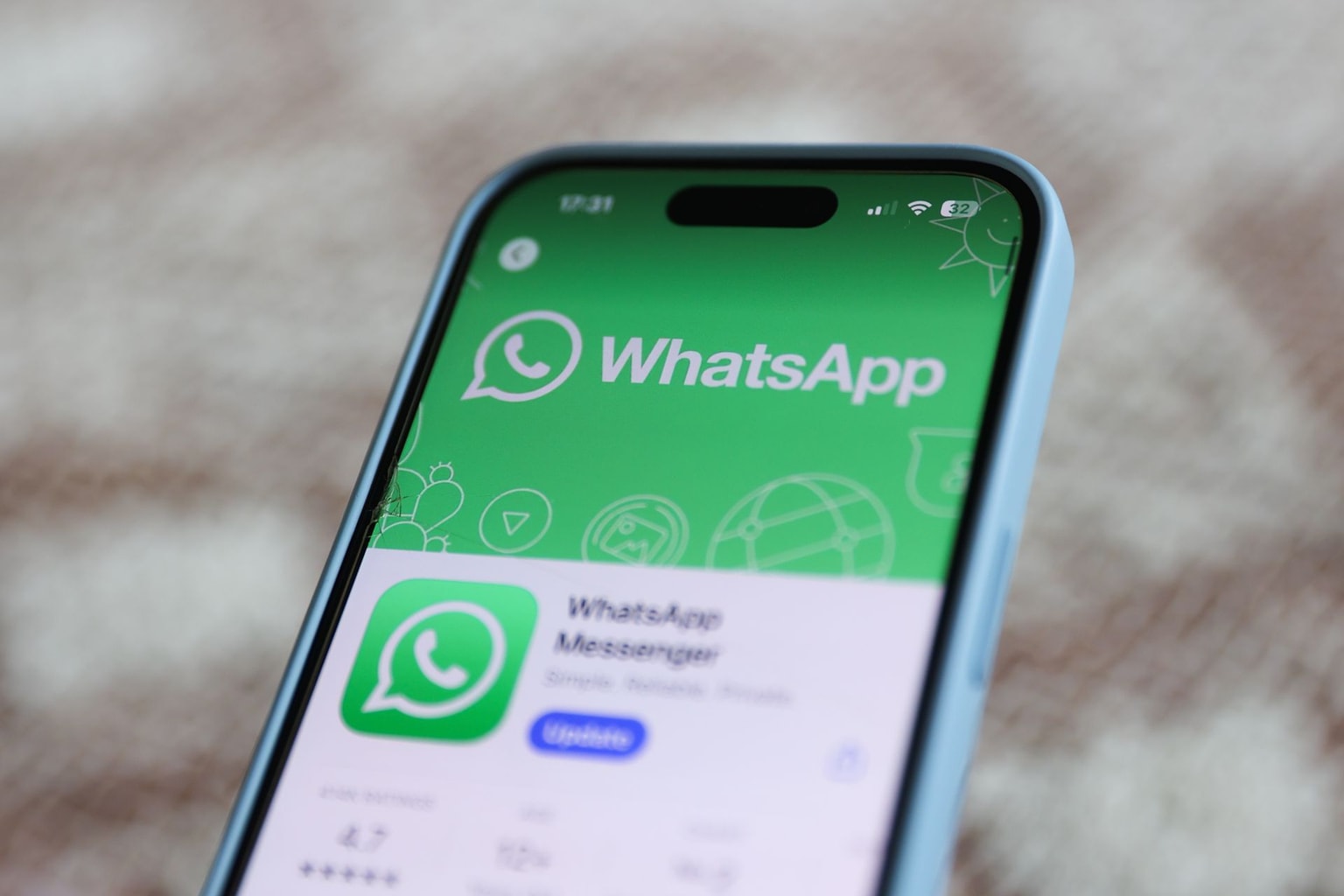 An illustrative photo of WhatsApp on the App Store. (Photo by Jakub Porzycki/NurPhoto via Getty Images)