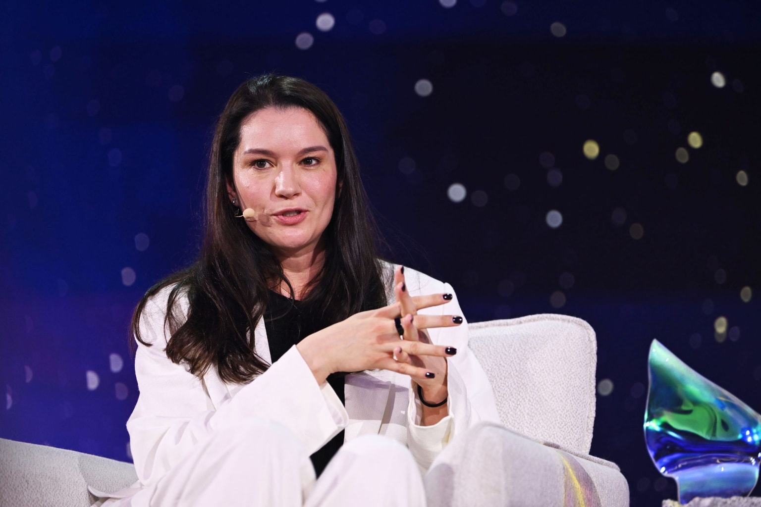 Natalia Denikeieva at the VivaTech conference in Paris, France, on June 18, 2026.